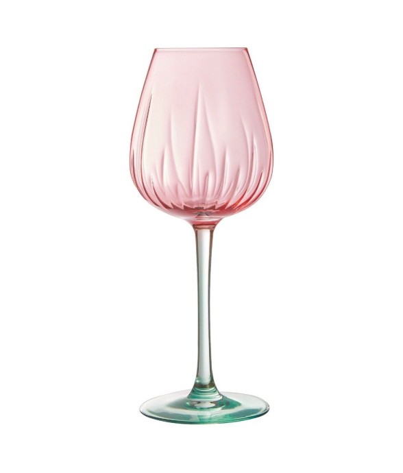 4 verres à pied colorés...