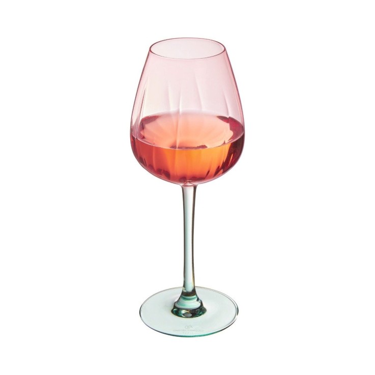 4 verres à pied colorés 47cl Spring