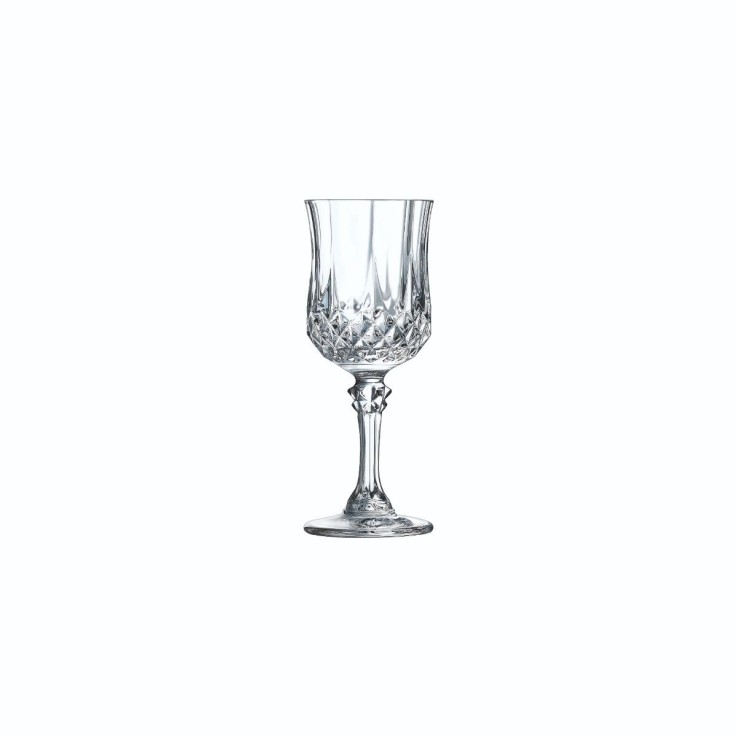 6 verres à liqueur 6cl Longchamp - Verre ultra transparent au design vintage