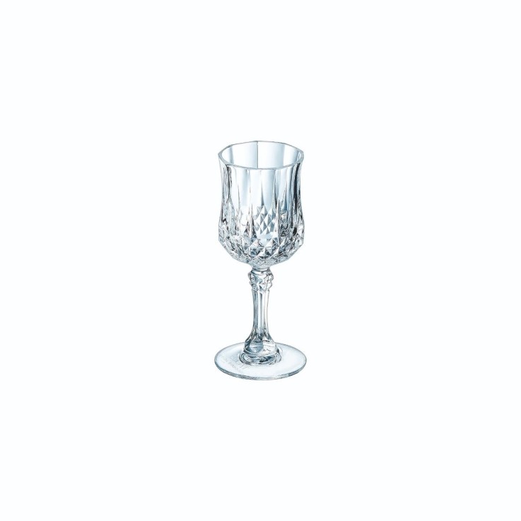 6 verres à liqueur 6cl Longchamp - Verre ultra transparent au design vintage