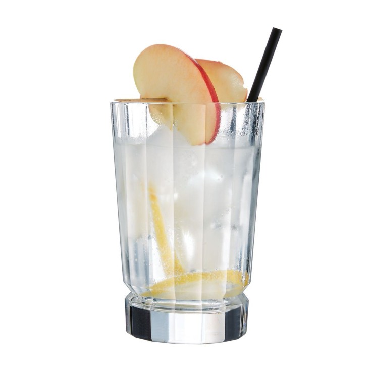 6 verres à eau, jus et soda 36cl Macassar - Kwarx au design vintage