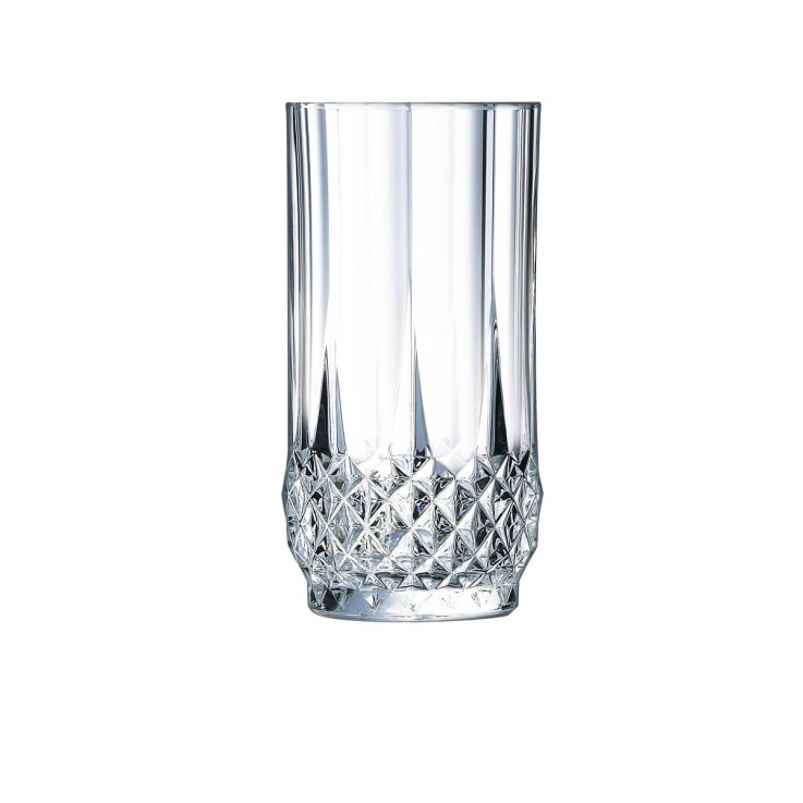 6 verres à eau vintage 28cl Longchamp - Verre ultra transparent au design vintage