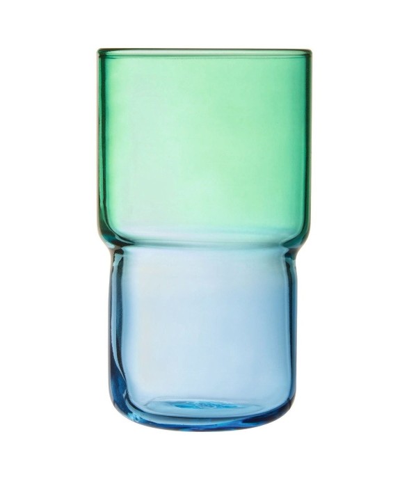 6 verres à eau colorés 32...