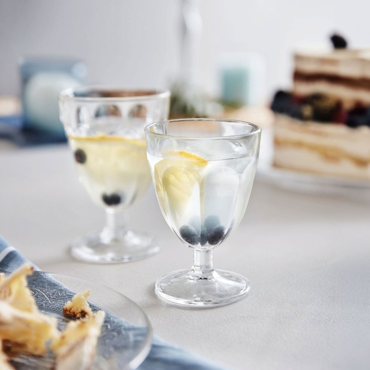 6 verres à pied 21 cl -ROMAN