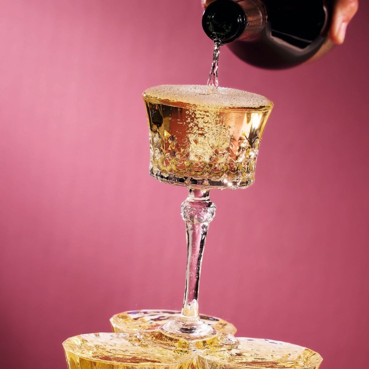 4 coupes à champagne 23 cl Lady Diamond