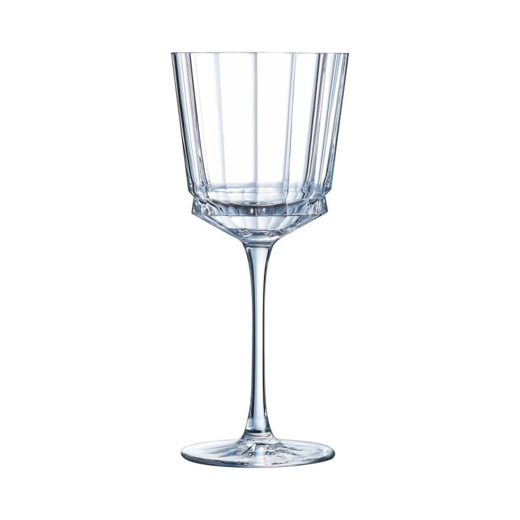 6 verres à pied 35cl Macassar - Verre ultra transparent au design vintage