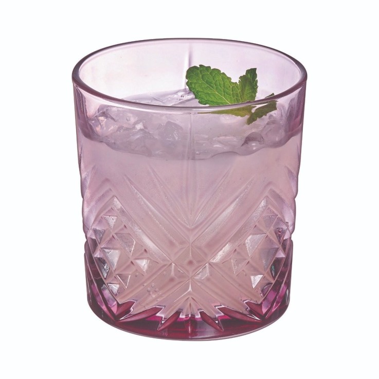 4 verres à eau mauves 30 cl -SALZBURG