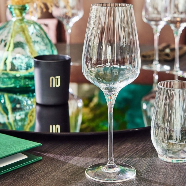6 verres à pied 45 cl Symétrie