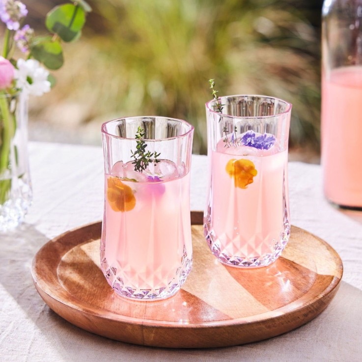 4 verres hauts 28 cl Longchamp