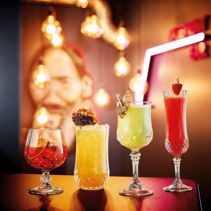 4 verres hauts 28 cl Longchamp