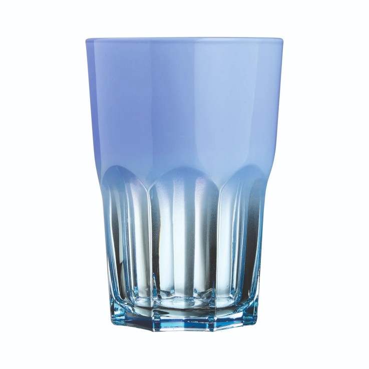 6 verres à eau 40 cl bleus -SUMMER POP