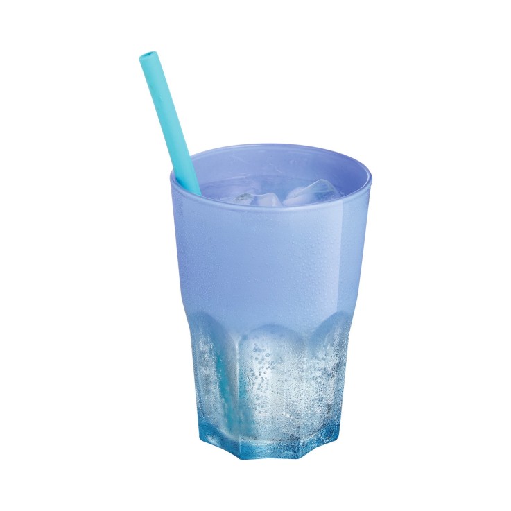 6 verres à eau 40 cl bleus -SUMMER POP