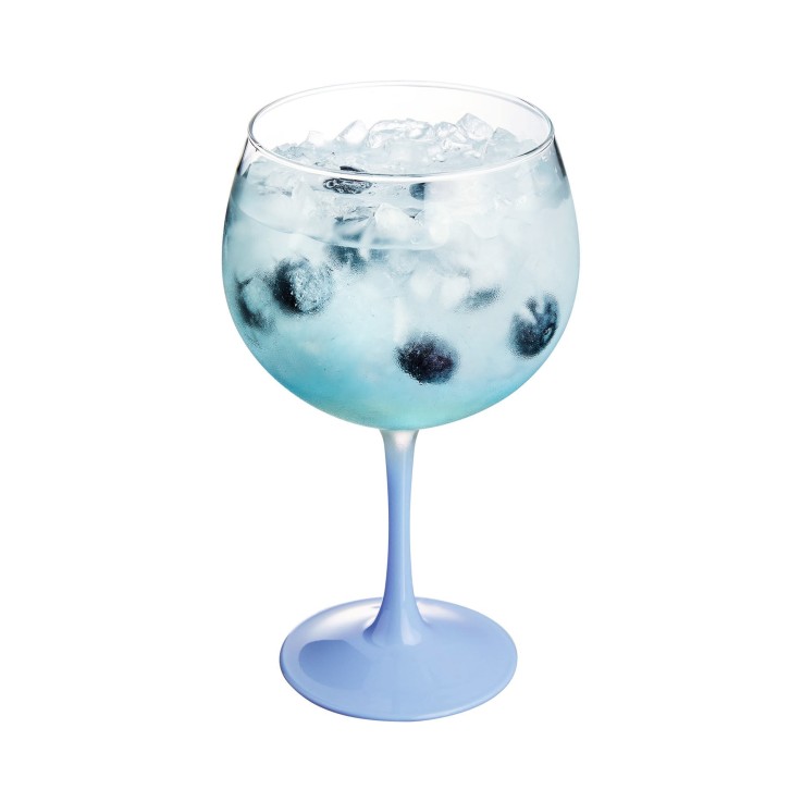 6 verres à cocktail 70 cl bleus -SUMMER POP