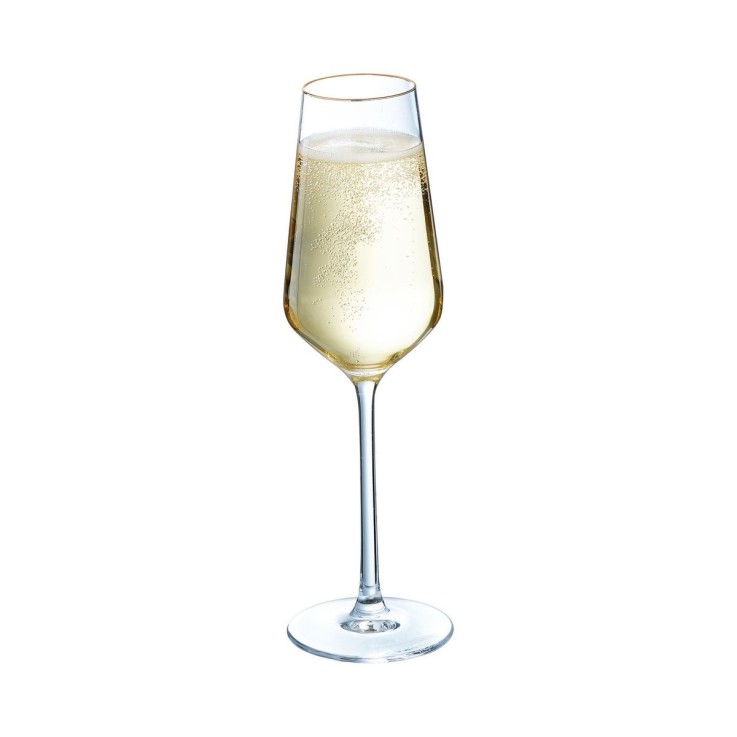4 Flûtes 23 cl Ultime Bord Or