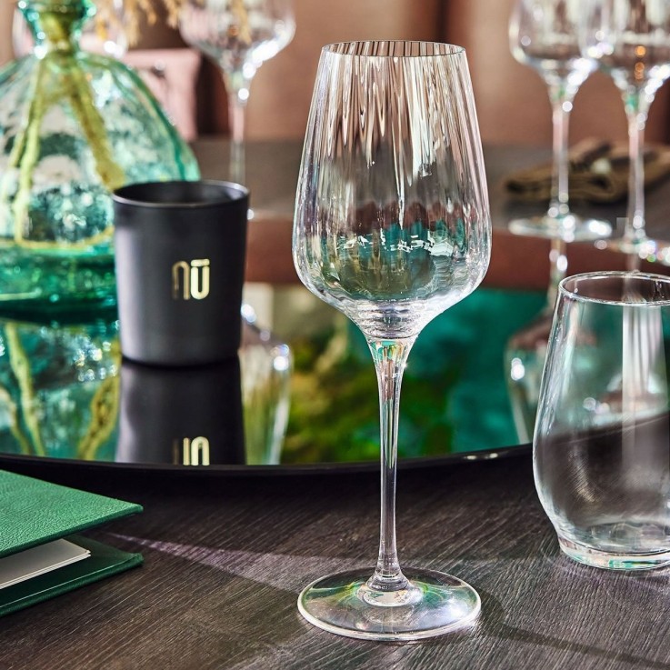 6 verres à pied 35 cl Symétrie