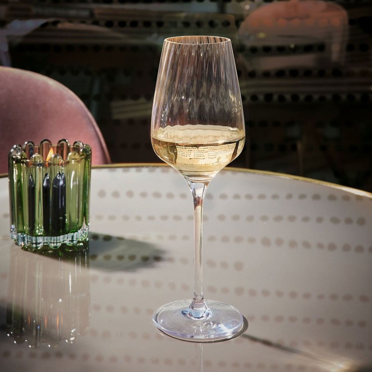 6 verres à pied 35 cl Symétrie