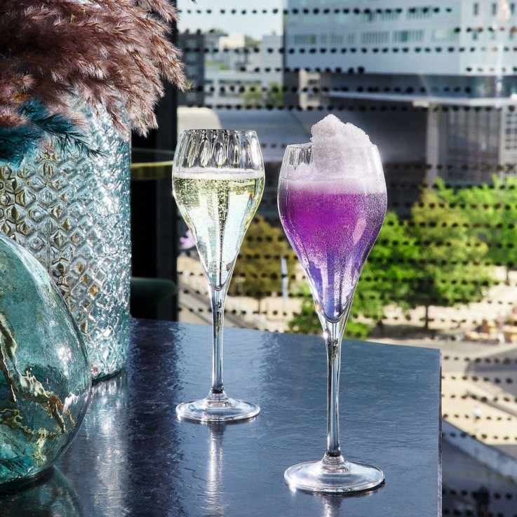 6 flûtes à champagne 16 cl Symétrie
