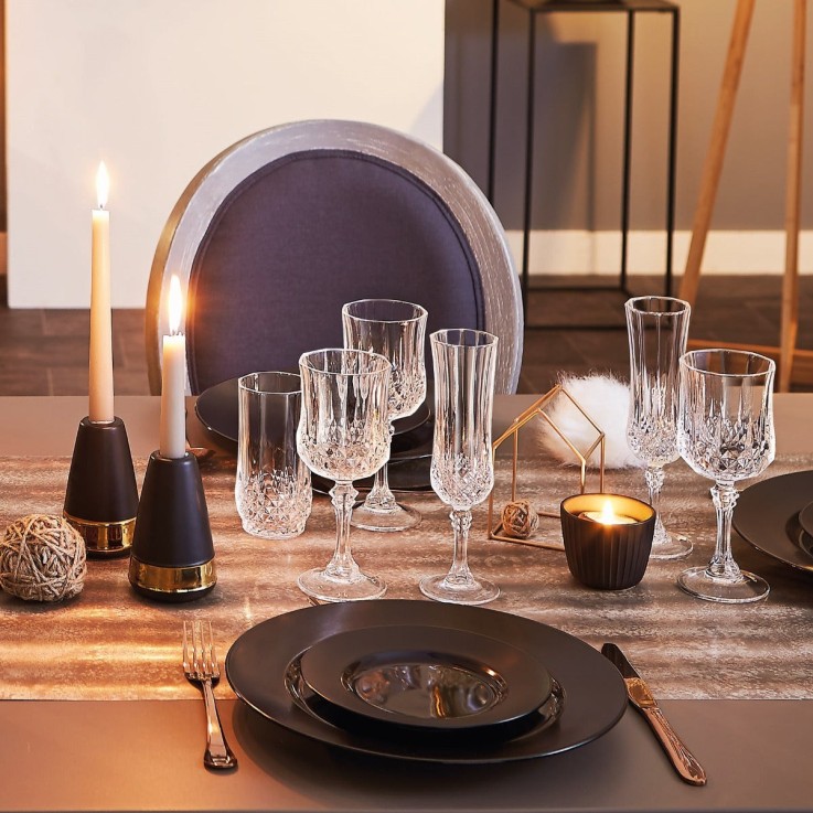 4 verres hauts 36 cl Longchamp