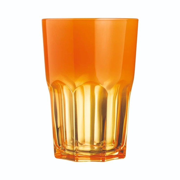 6 verres à eau 40 cl oranges -SUMMER POP