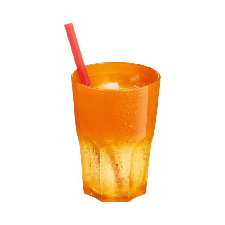 6 verres à eau 40 cl oranges -SUMMER POP