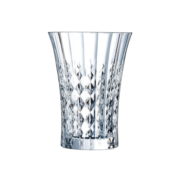 6 verres à jus et soda 36cl Lady Diamond - Verre ultra transparent au design vintage