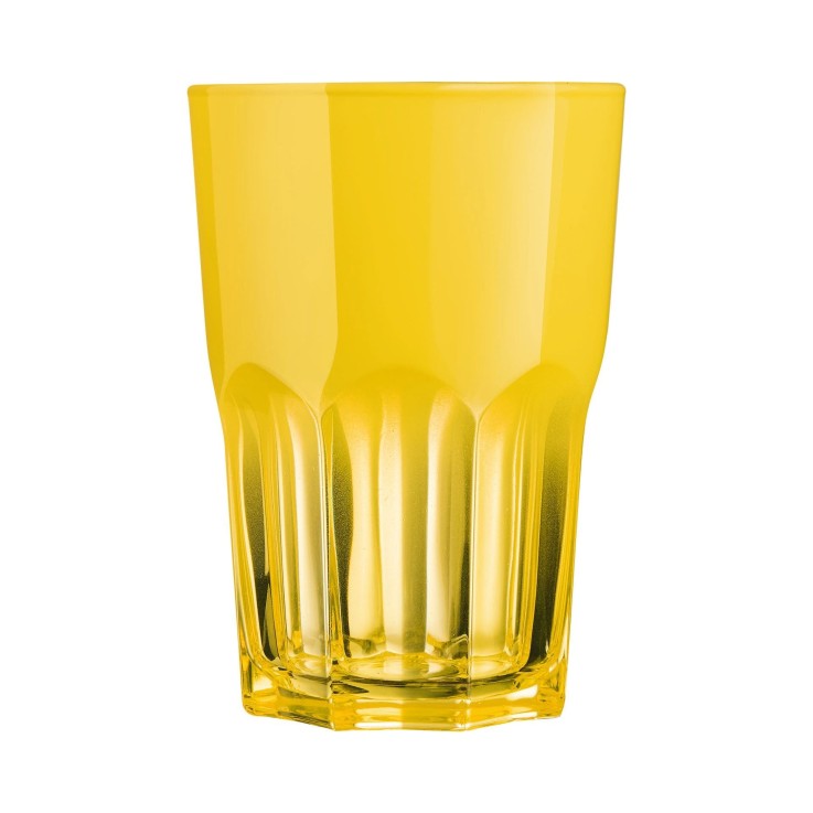6 verres à eau 40 cl jaunes -SUMMER POP