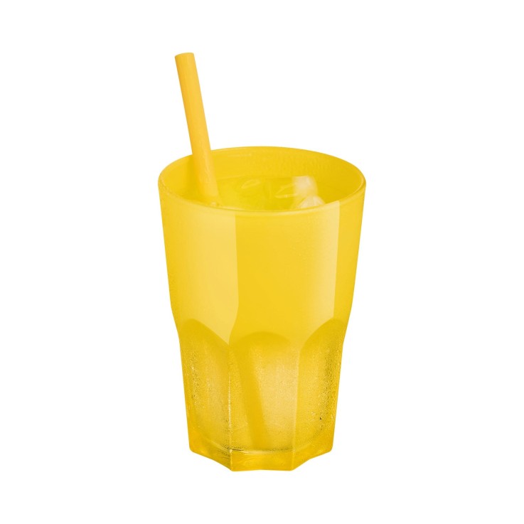 6 verres à eau 40 cl jaunes -SUMMER POP