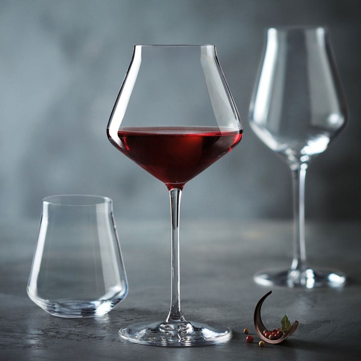 6 verres à pied cristallin 45cl Reveal Up