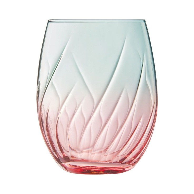 4 verres à eau colorés 36cl Spring