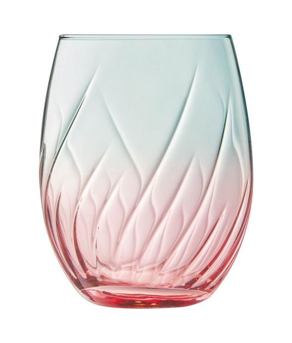 4 verres à eau colorés 36cl...