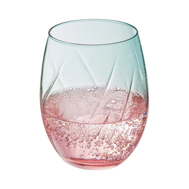 4 verres à eau colorés 36cl Spring
