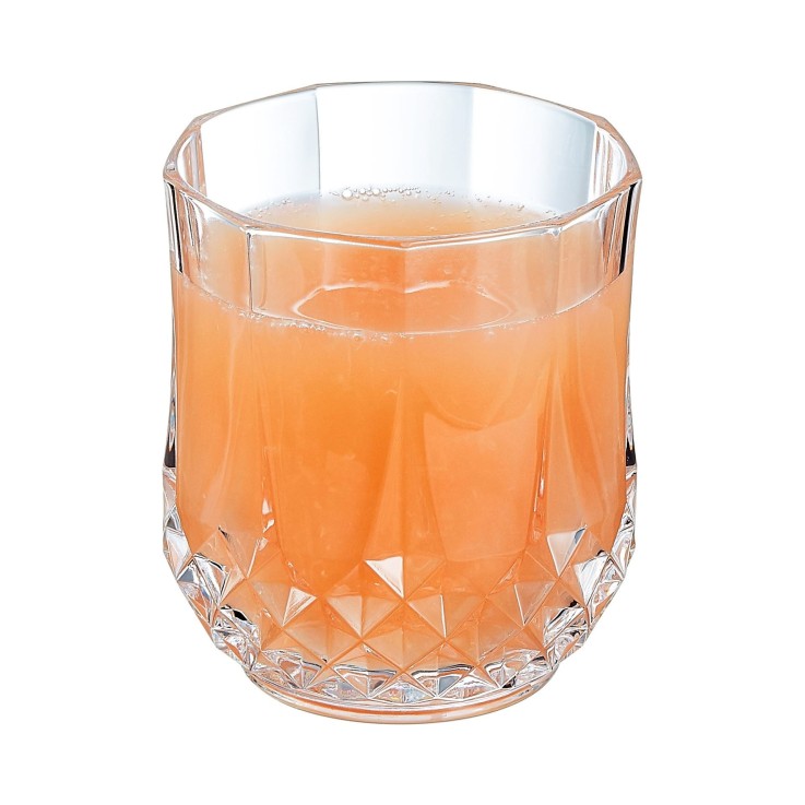 6 verres à eau vintage 32cl Longchamp - Verre ultra transparent au design vintage