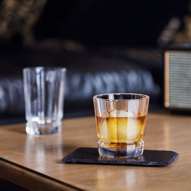 6 verres à eau 32cl Macassar - Verre ultra transparent au design vintage