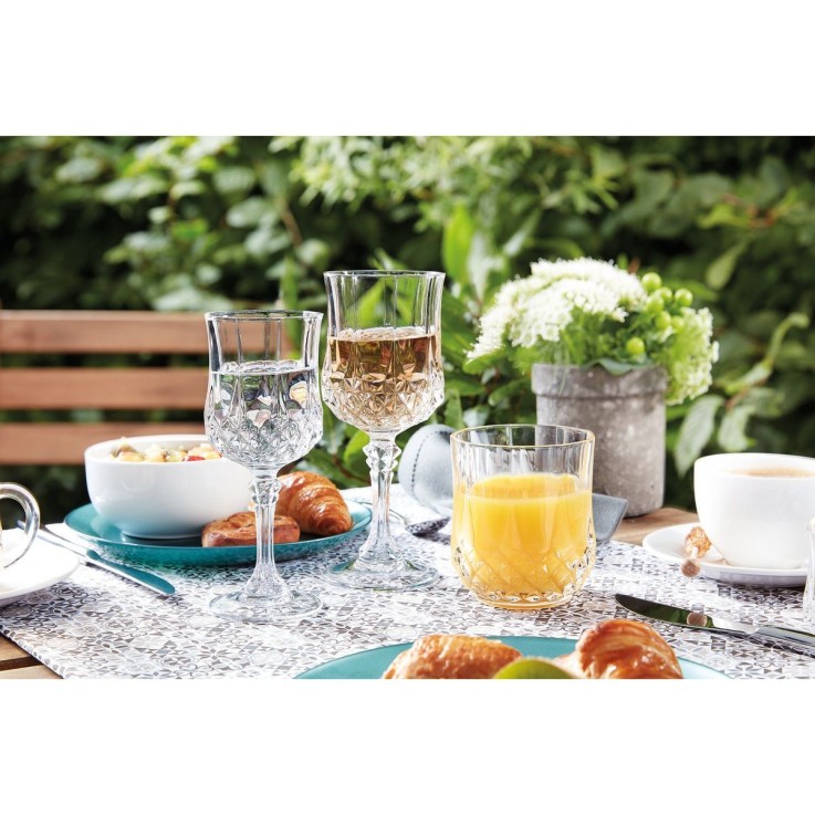 4 verres bas 32 cl Longchamp