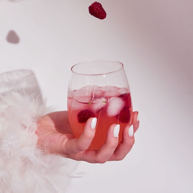 4 verres à eau 36 cl Swirly