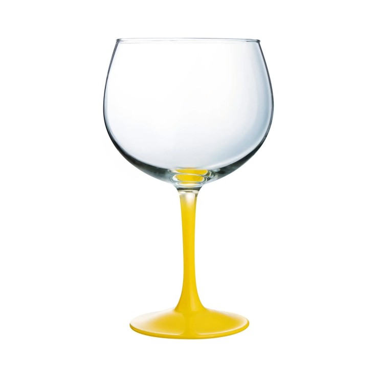 6 verres à cocktail 70 cl jaunes -SUMMER POP