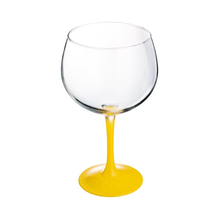 6 verres à cocktail 70 cl jaunes -SUMMER POP