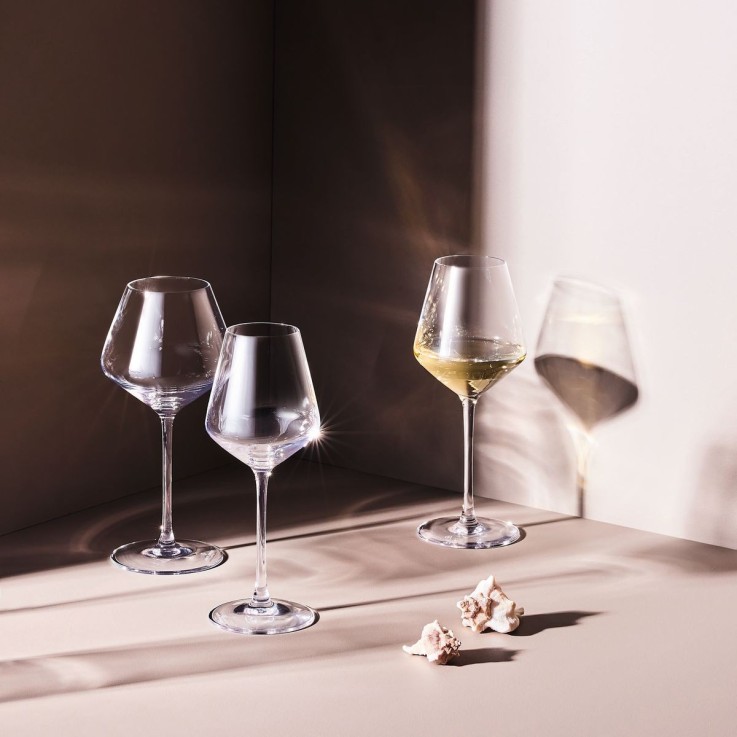 6 verres à pied 28cl Ultime - Verre ultra transparent moderne