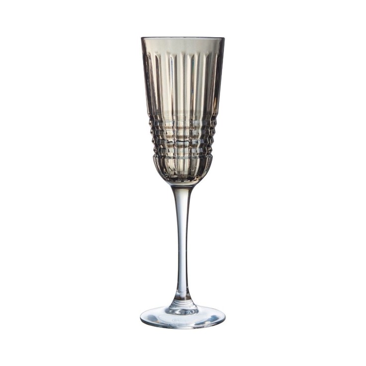 4 flûtes à champagne marrons 17cl Rendez-Vous Brume