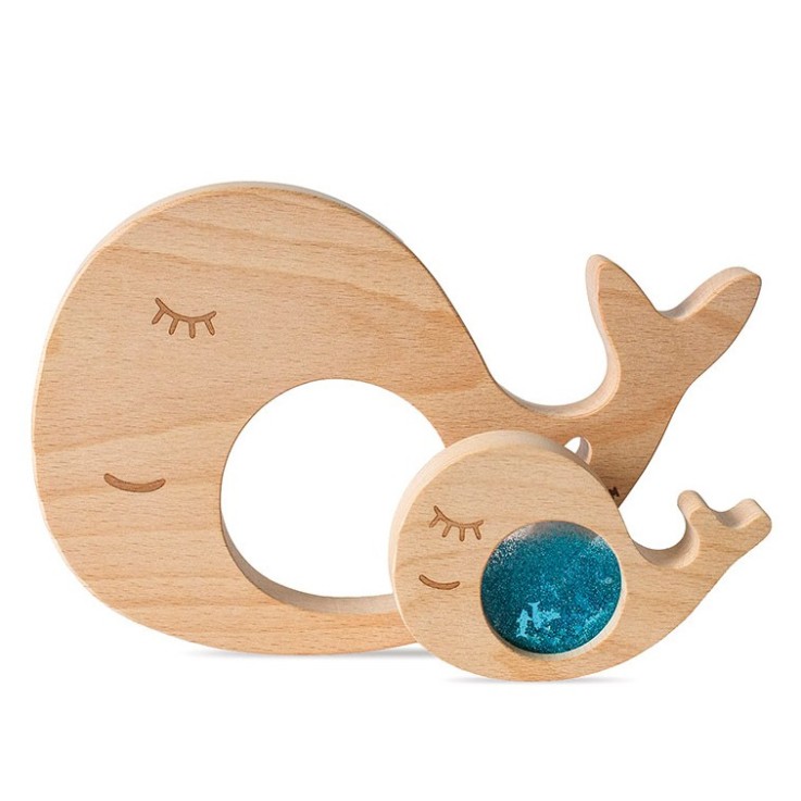 Jouet sensoriel puzzle en bois Baleine