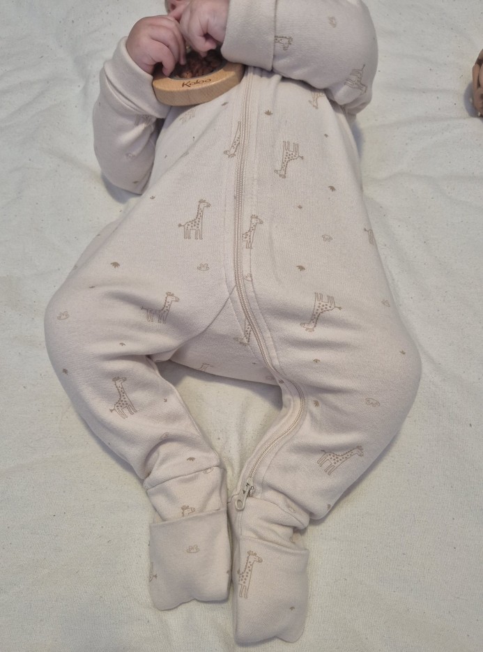 Pyjama bébé zippé et évolutif Girafe 1 Coton Bio