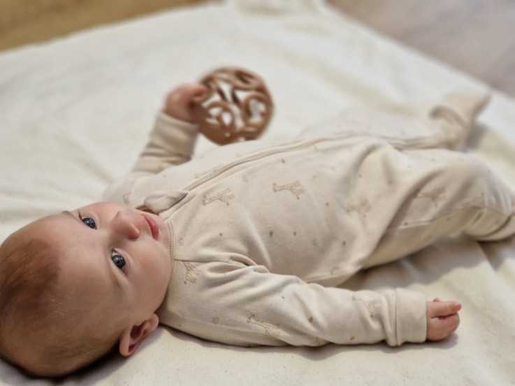 Pyjama bébé zippé et évolutif Girafe 1 Coton Bio
