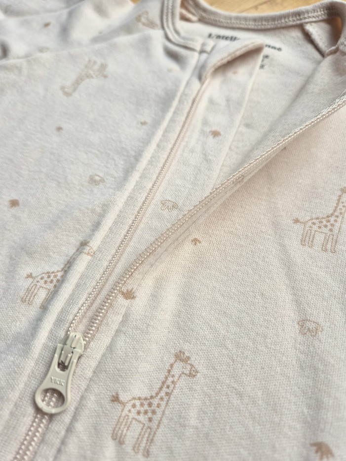Pyjama bébé zippé et évolutif Girafe 1 Coton Bio