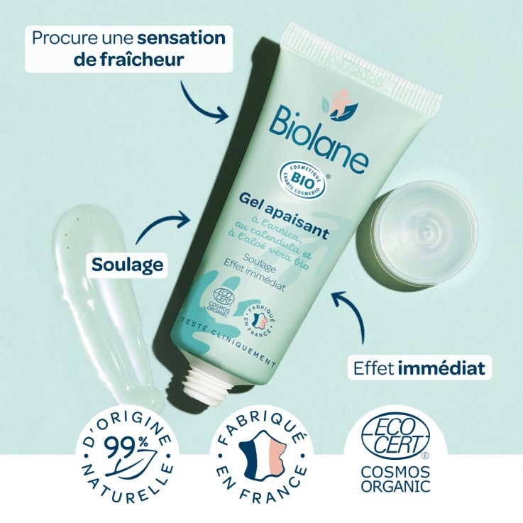 Gel apaisant certifié biologique - 20ml