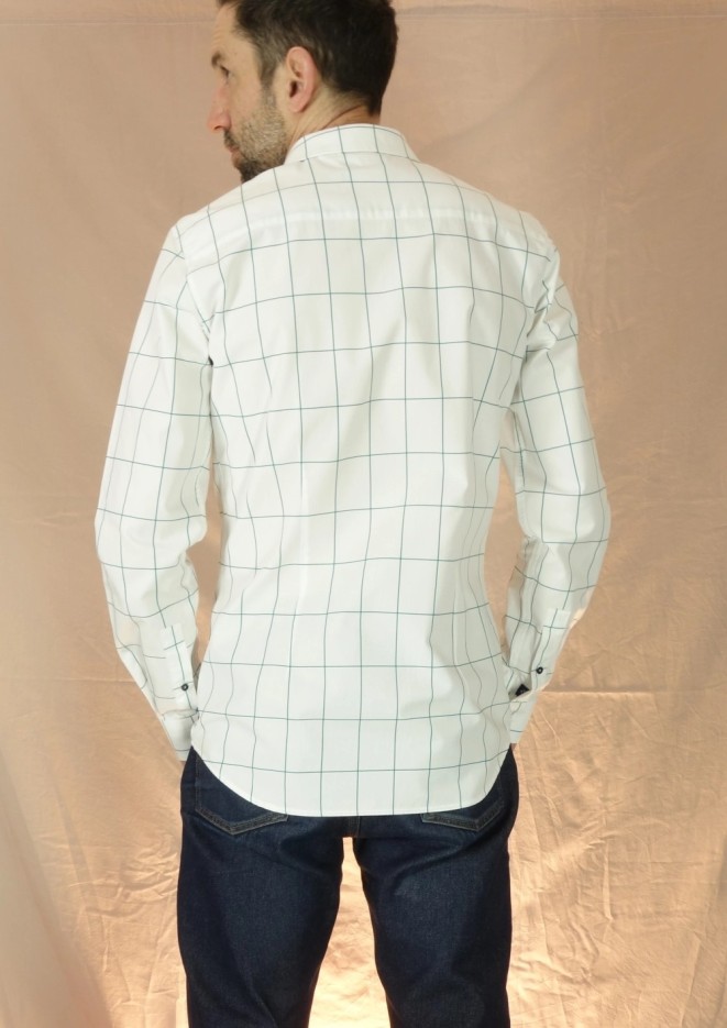 Chemise imprimée Coupe cintrée Coton Bio