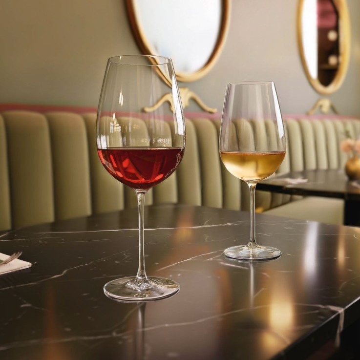 6 verres à pied 55 cl