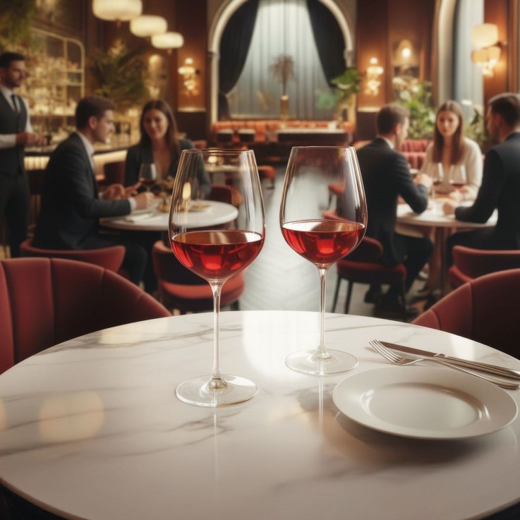 6 verres à pied 55 cl