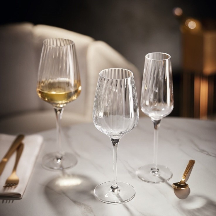 Ensemble de 12 verres à pied -SYMÉTRIE