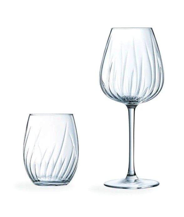 Ensemble de 8 verres -SWIRLY