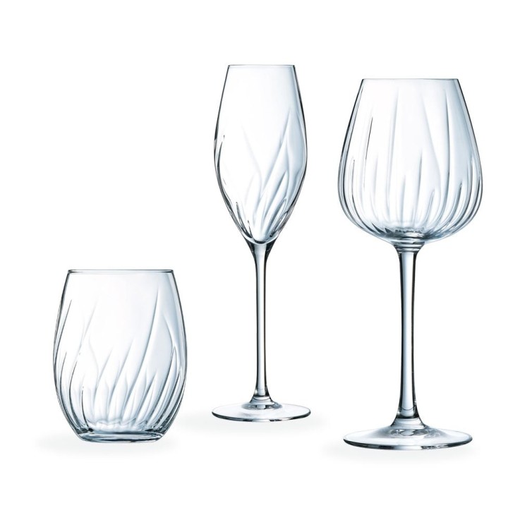 Ensemble 12 verres -SWIRLY
